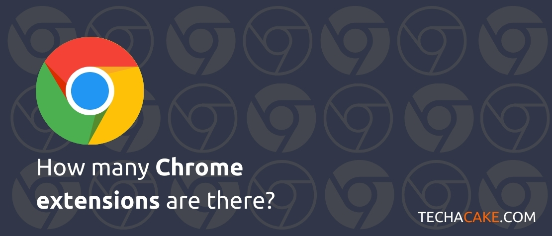 The Google Chrome logo and the title of the article: How many Chrome extensions are there?