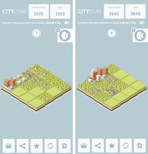 City 2048 screenshot