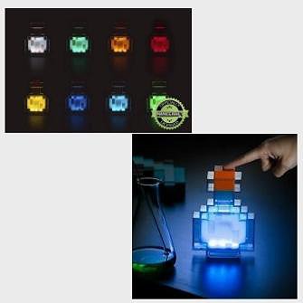 Minecraft potion bottle LED lamp