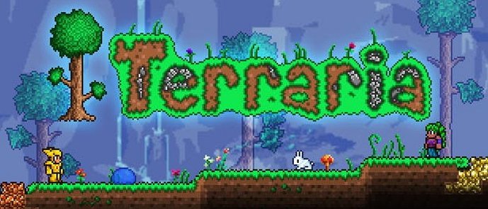 Terraria official Steam poster