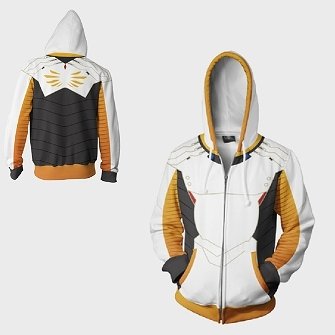 Overwatch white Mercy hoodie