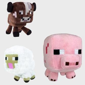 Minecraft baby pig/cow/sheep plush