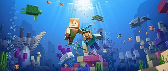 Minecraft underwater world